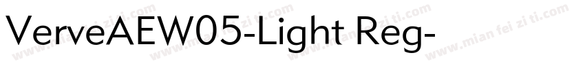 VerveAEW05-Light Reg字体转换
